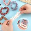 12Pcs Satin Scrunchies, Coffee Color Series Satin Hair Ties Elastic Hair Bands Ponytail Holder Valentine's for Wife view 4