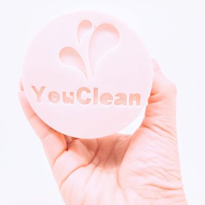 YouClean Silky Creamy Natural Cold Processed Coconut Soap - Handcrafted in California - For Face & Body - All Skin Types - x 7.7 oz (Coconut)