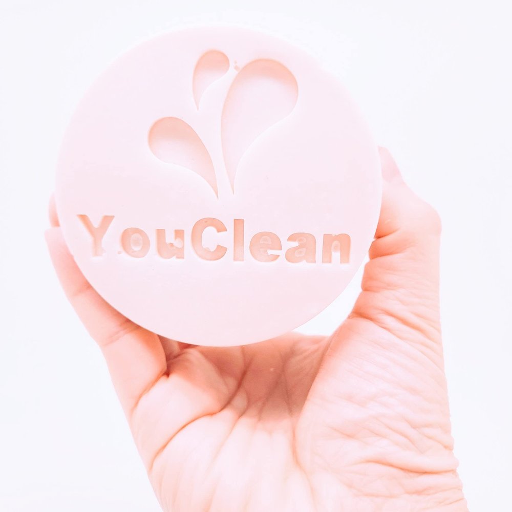 YouClean Silky Creamy Natural Cold Processed Coconut Soap - Handcrafted in California - For Face & Body - All Skin Types - x 7.7 oz (Coconut)