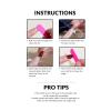 FRUJCDKI Fake Press On Nails 3d Extra Long Artificial Jewelry Full Cover False Nail With Rhinestones Luxury Bridal Wedding Professional Nail Art Salon (French flowers) view 4