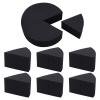GORGECRAFT 12PCS 2 Bags Triangle Powder Puff Face Paint Sponges Premium Black Half Moon Makeup Sponge Mini Applicator Wedges Cosmetic Wedges Bulk for Foundation Liquid Cream, Black view 1