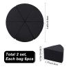 GORGECRAFT 12PCS 2 Bags Triangle Powder Puff Face Paint Sponges Premium Black Half Moon Makeup Sponge Mini Applicator Wedges Cosmetic Wedges Bulk for Foundation Liquid Cream, Black view 2
