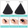GORGECRAFT 12PCS 2 Bags Triangle Powder Puff Face Paint Sponges Premium Black Half Moon Makeup Sponge Mini Applicator Wedges Cosmetic Wedges Bulk for Foundation Liquid Cream, Black view 3