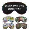 Custom Sleep Mask Personlized Eye Mask Design Your Own Picture Text Adjustable Soft Eye Masks Eyeshade Blindfold for Women Men Airplane Travel Sleeping (Style2) view 1