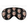 Custom Sleep Mask Personlized Eye Mask Design Your Own Picture Text Adjustable Soft Eye Masks Eyeshade Blindfold for Women Men Airplane Travel Sleeping (Style1) view 2