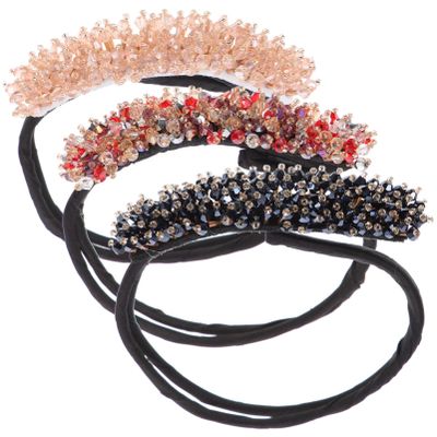 SOLUSTRE 3pcs Flower Hair Bun Maker Tool Twisted Bun Shaper for Women Girls for Yoga Dances Parties Everyday Styles Easy to Use Lightweight Random Color