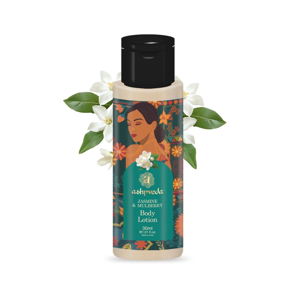 Ashpveda Jasmine & Mogra Body Lotion | Ultra Hydrating and UV Protection Body Lotion for Women, Men and Kids (30 ml)