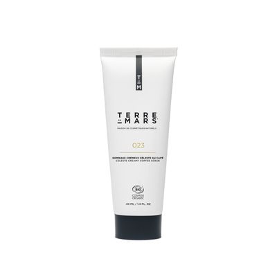 TERRE DE MARS Celeste Creamy Face coffee scrub Cosmos Organic Certified Infused With Coffee Powder, Shea Butter, Sunflower, Protects, Exfoliates and Revitalize Your Face with Antioxidants, 40ml