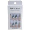 24 Pieces False Nail Patch, Fake Nails Noble And Elegant, With Bricks And Glue (Type B) view 1