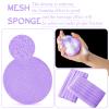 Foaincore 600 Pieces Compressed Facial Sponge Round Facial Sponge for Estheticians Face Sponges for Cleansing Face Wash Pads Disposable Sponges for Women Spa Exfoliating Cleansing(Purple) view 3