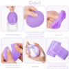 Foaincore 600 Pieces Compressed Facial Sponge Round Facial Sponge for Estheticians Face Sponges for Cleansing Face Wash Pads Disposable Sponges for Women Spa Exfoliating Cleansing(Purple) view 4