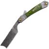 Old Ram Straight Razor | Straight-Edge-Razor Sharp High-Hardness Real Damascus Steel Cutthroat Straight Edge-Blade | Barber Razor view 2
