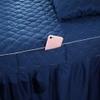 Hotel Cosmetic Bed Valance Sheet Massage Couch Table Skirt Cover 190x70cm, Blue view 3
