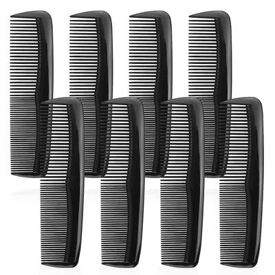 200 Pack Bulk Combs, Individually Wrapped, Pocket Combs, Black Plastic Fine Dressing Comb Set for Kids, Women & Men