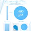 Foaincore 600 Pieces Compressed Facial Sponge Round Facial Sponge for Estheticians Face Sponges for Cleansing Face Wash Pads Disposable Sponges for Women Spa Exfoliating Cleansing(Blue) view 2