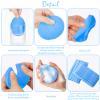 Foaincore 600 Pieces Compressed Facial Sponge Round Facial Sponge for Estheticians Face Sponges for Cleansing Face Wash Pads Disposable Sponges for Women Spa Exfoliating Cleansing(Blue) view 4