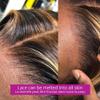 180% Density HD Highlight Wig Human Hair Brazilian Glueless Wig Honey Blonde Colored 13X6 HD Invisible Lace Frontal Human Hair Wigs for Women Ombre Body Wave Transparent Lace Front Wig Pre Plucked view 2