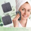 32 Pcs Makeup Remover Pads 5 x 5 Inch Soft Reusable Cloths for Eye Face Cloth Microfiber Washable Makeup Remover Towel Removal Cleaning Cloth for Women(Gray) view 4