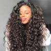 13X6 Bouncy Curly HD Transparent Lace Front Human Hair Wigs Spiral Curly Wigs Pre Plucked 180% Density for Black Women with Baby Hair Bleached Knots Loose Curly HD Lace Wig Pre Plucked Natural Color view 4