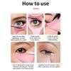 2pcs Eyelash Eyeliner Guard Aid Lower Silicone Comb Shield Pink Eye in Curler Tool Applicator Mermaid Women Upper Lash Stencils Mascara Brush Makeup Drawing for view 3