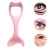 2pcs Eyelash Eyeliner Guard Aid Lower Silicone Comb Shield Pink Eye in Curler Tool Applicator Mermaid Women Upper Lash Stencils Mascara Brush Makeup Drawing for view 4