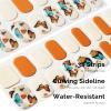 NAILOG Semi Cured Gel Nail Strips, 34 pcs Salon-Quality Gel Nail Stickers, Long Lasting Nail Wraps for Women with Soft Gel Finish | Butterflies view 3