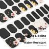 NAILOG Semi Cured Gel Nail Strips, 34 pcs Salon-Quality Gel Nail Stickers, Long Lasting Nail Wraps for Women with Soft Gel Finish | Geisha view 3