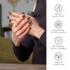 NAILOG Semi Cured Gel Nail Strips, 34 pcs Salon-Quality Gel Nail Stickers, Long Lasting Nail Wraps for Women with Soft Gel Finish | Geisha view 4