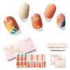 NAILOG Semi Cured Gel Nail Strips for Easter, 20Pcs Art Painting Orange Long Lasting Gel Nail Stickers, Salon Quality Easy Apply & Remove Works with Any UV/LED Nail Lamps, Masterpiece view 1