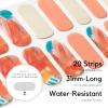 NAILOG Semi Cured Gel Nail Strips for Easter, 20Pcs Art Painting Orange Long Lasting Gel Nail Stickers, Salon Quality Easy Apply & Remove Works with Any UV/LED Nail Lamps, Masterpiece view 4