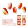 NAILOG Semi Cured Gel Nail Strips, 34 pcs Salon-Quality Gel Nail Stickers, Long Lasting Nail Wraps for Women with Soft Gel Finish | Lollipop view 1