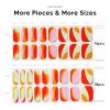 NAILOG Semi Cured Gel Nail Strips, 34 pcs Salon-Quality Gel Nail Stickers, Long Lasting Nail Wraps for Women with Soft Gel Finish | Lollipop view 4
