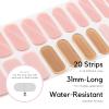 NAILOG Semi Cured Gel Nail Strips 20Pcs Baby Pink Nail Stickers - Anastasia view 4