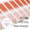 NAILOG Semi Cured Gel Nail Strips (20 Extra Long Stickers/Wraps) | Buy 2 Get 1 UV Lamp| Glossy & Long Lasting Soft Gel Finishing, The Little Tulip view 4