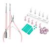 Makartt Cuticle Trimmer with Cuticle Pusher Bundle with Nail Stand for Press On Nails Display Practice Art Painting Magnetic Fake Nail Holder view 1