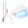 Makartt Cuticle Trimmer with Cuticle Pusher Bundle with UV LED Nail Lamp, Mini UV Light for Gel Nails, 6W USB Portable Fast Drying Gel Polish Curing Light view 1