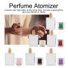6pcs 50ML Empty Perfume Bottle, Glass Refillable Perfume Bottle, Spray Bottle Perfume Atomizer Dispenser, 6 Colors - Pink, Black, Gold, Red, Green, Purple view 3