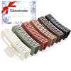 6 PCS 5 Inch Extra Large Claw Clips, Big Hair Clips for Thick Long Curly Hair, Durable Matte Strong Hold Hair Claw Clips, Non-slip Square Hair Clips for Women, Red Color, Christmas Gifts view 1