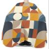 Multi-Color Splicing Polyester Barber Cape - Haircut Cape for Men, Hair Cutting Cape with Adjustable Neck for Hair Treatment - Cutting/Coloring/Perming - 55x63 Inch Retro Mid-Century Geometry view 3