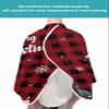 Merry Christmas Polyester Barber Cape - Haircut Cape for Men, Hair Cutting Cape with Adjustable Neck for Hair Treatment - Cutting/Coloring/Perming - 55x63 Inch Black-Red Plaid Snowmen Snowflakes view 4