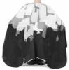 Abstract Art Polyester Barber Cape - Haircut Cape for Men, Hair Cutting Cape with Adjustable Neck for Hair Treatment - Cutting/Coloring/Perming - 55x63 Inch Black White Pattern Geometric Texture view 3