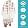 Tribal Totem Polyester Barber Cape - Haircut Cape for Men, Hair Cutting Cape with Adjustable Neck for Hair Treatment - Cutting/Coloring - 55x63 Inch Bohemia Style Abstract Geometric Pattern view 2