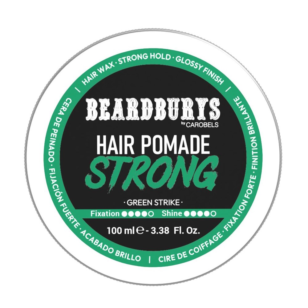 Beardburys Hair Styling Pomade For Men - Long-Lasting High Shine & Easy-to-Clean Barber Grade Pomade, 3.5 Fl Oz