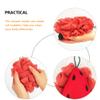 LALAFINA Shower Sponge Cute Fruit Bath Loofahs Watermelon Mesh Pouf Cartoon Body Scrubber Balls Shower Soft Mesh Pouf Shower Puffs for Kids Adults view 4