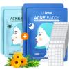 LitBear Acne Pimple Patches- Day and Night 4 Sizes 360 Dots Thin & Thick Hydrocolloid Patches with Witch Hazel, Tea Tree & Calendula Oil, Extra Adhesion Pimple Patches for Face Zit Patch Acne Dots view 1