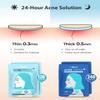 LitBear Acne Pimple Patches- Day and Night 4 Sizes 360 Dots Thin & Thick Hydrocolloid Patches with Witch Hazel, Tea Tree & Calendula Oil, Extra Adhesion Pimple Patches for Face Zit Patch Acne Dots view 2