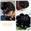 Mobestech 4pcs Elegant Hair Bun Cover Rhinestones Suitable for Dancers and Everyday Use Hair Net for Formal and Casual Styles for All Types view 4