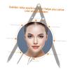 5 pcs Steel Ruler Positioning Metal Caliper Eyebrow Measuring Permanent Point Flexible Microblading Stainless Golden Measure Shaping Black Second for Makeup Divider Sliding Ratio view 3