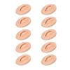 Diydeg Fake Lips, 10PCS Silicone Soft Flexible 3D Open Mouth Easy to Apply Colour Practice Lips Highly Reproducible Portable Silicone Lips Model for Makeup Practice (Dark Skin view 1