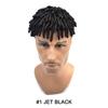 Afro Curl Toupee For Black Men Human Hair Piece Replacement System All Poly Crochet Braids Hair Units Durable PU Injection Small Curly Mens Wigs (8"x10"-6mm Afro Wave, 1 Jet Black) view 2